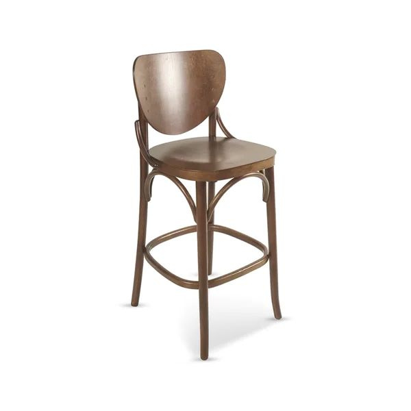 Banqueta de Madeira Brasília - Madeira na cor Cappuccino Imbuia