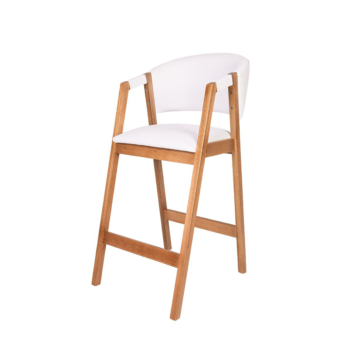 Banqueta Hibisco Courino Branca Restaurante Bares Cozinha