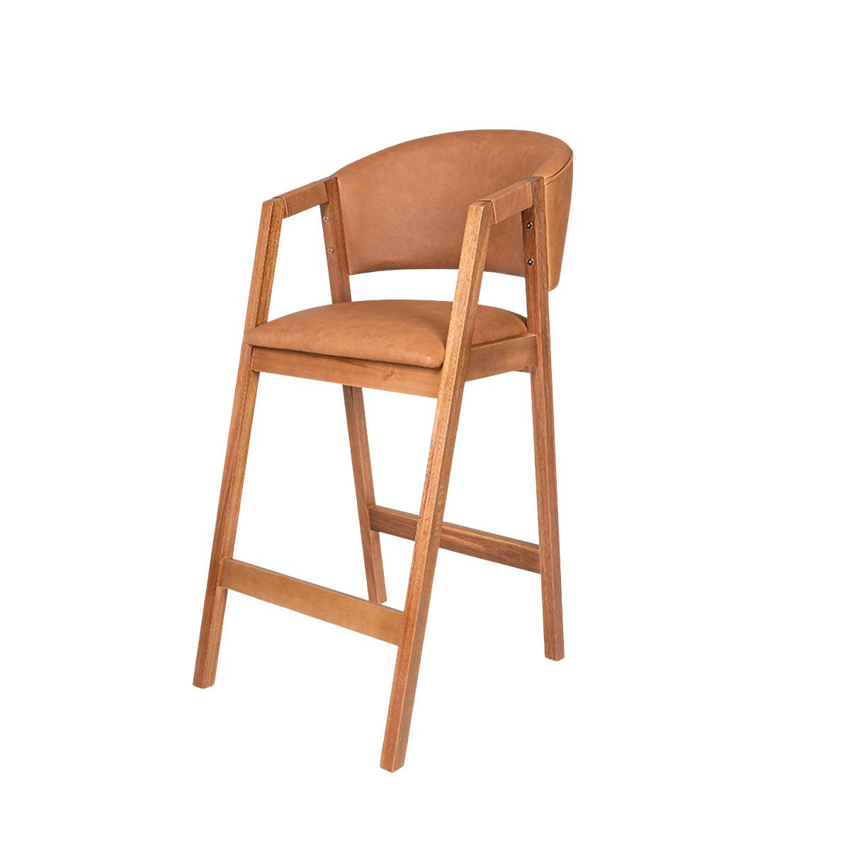 Banqueta Hibisco Courino Caramelo Restaurante Bares Cozinha