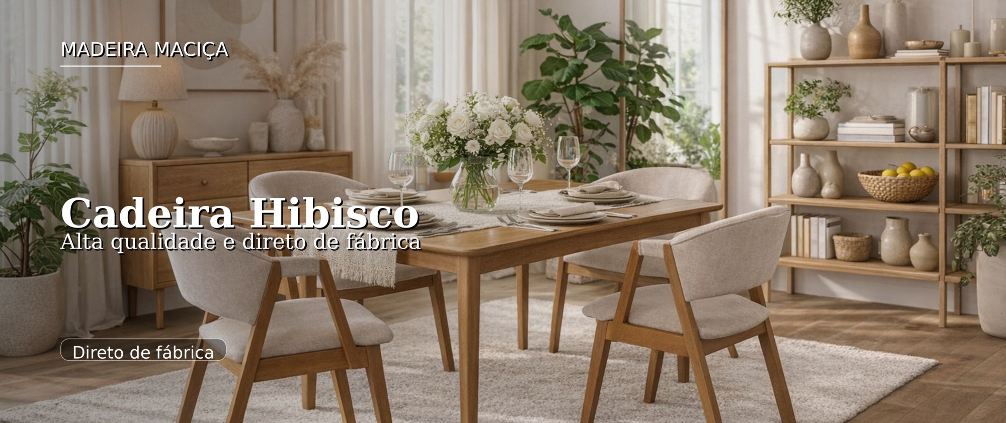 Banner Hibisco Linho