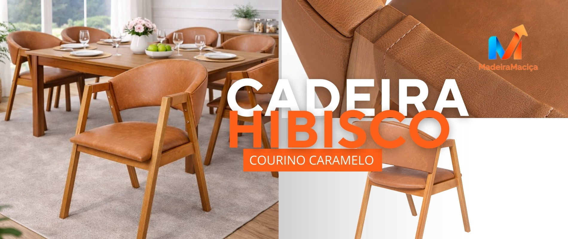 Cadeira Hibisco Caramelo