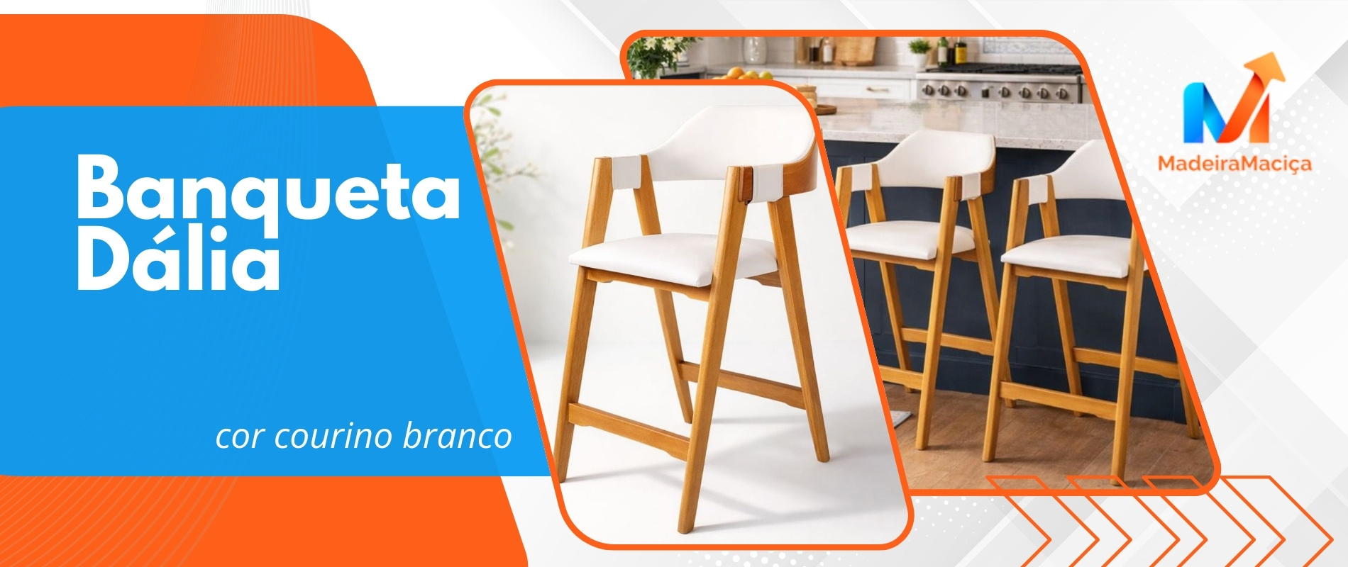 Banqueta Dalia Branco